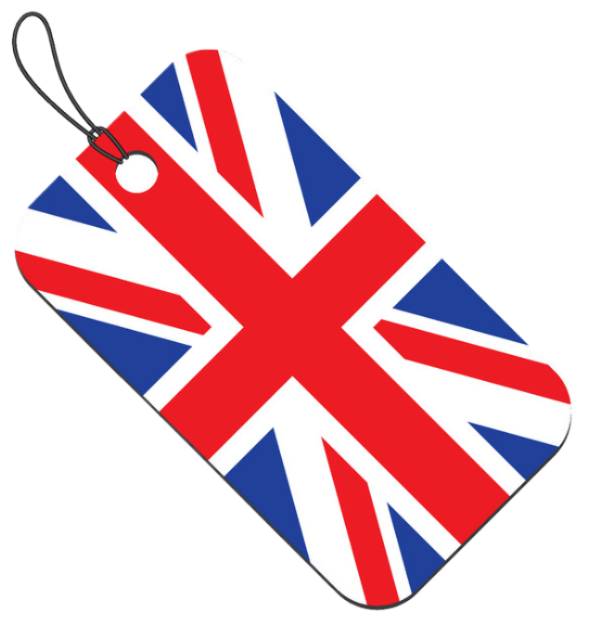 uk flag tag