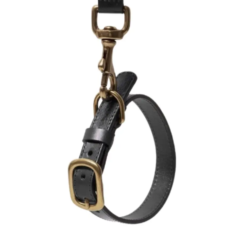 bamboo vegan leather collar and lead leash 1